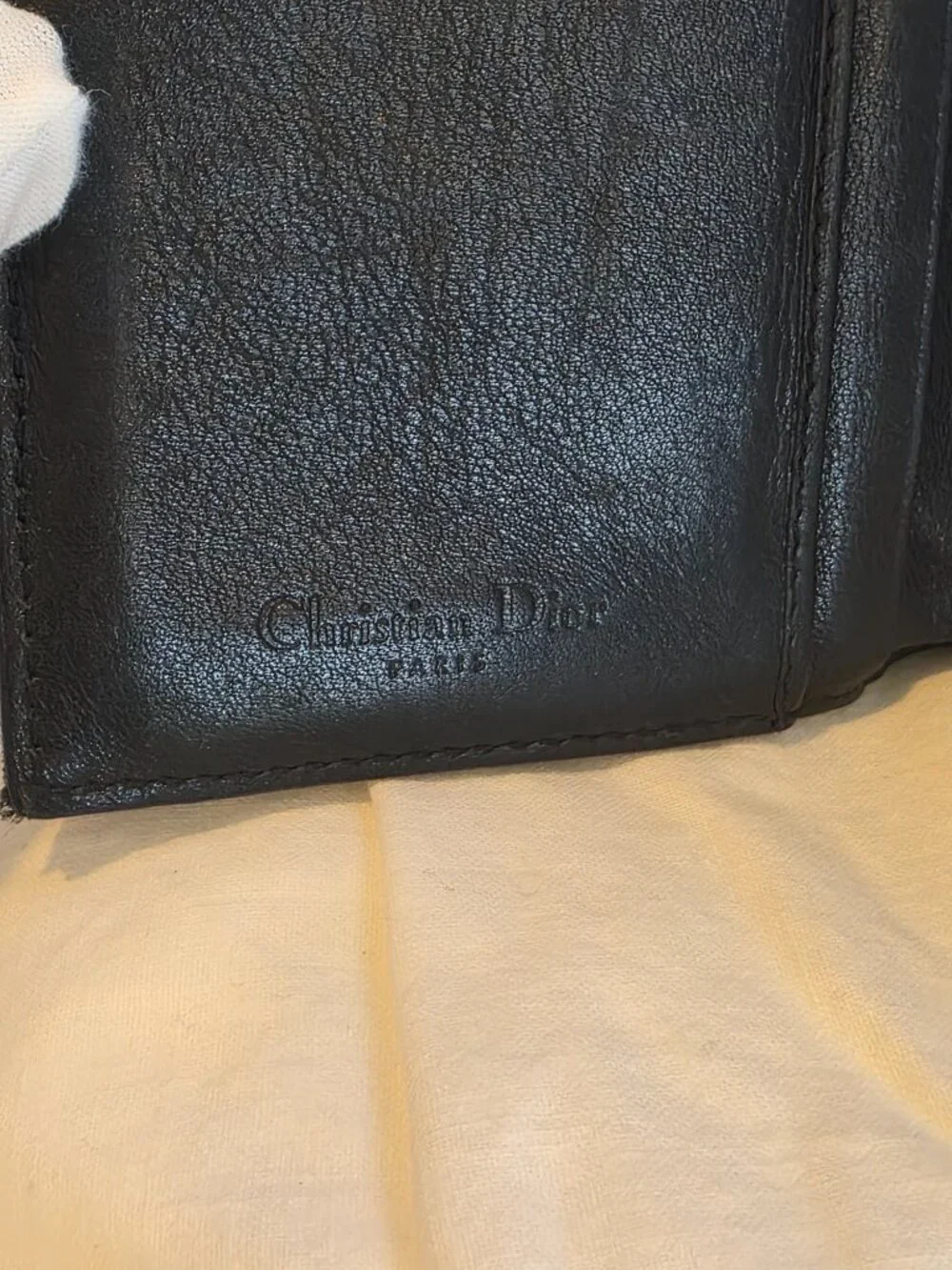 Dior Monogram Canvas and Leather Wallet
